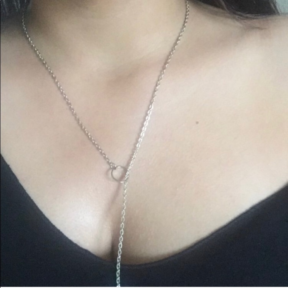 Beautiful circle and bar necklace